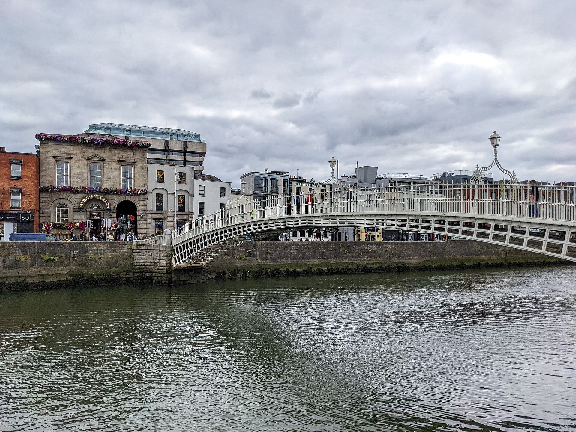 Ha'penny Bridge over the River Liffey, Dublin